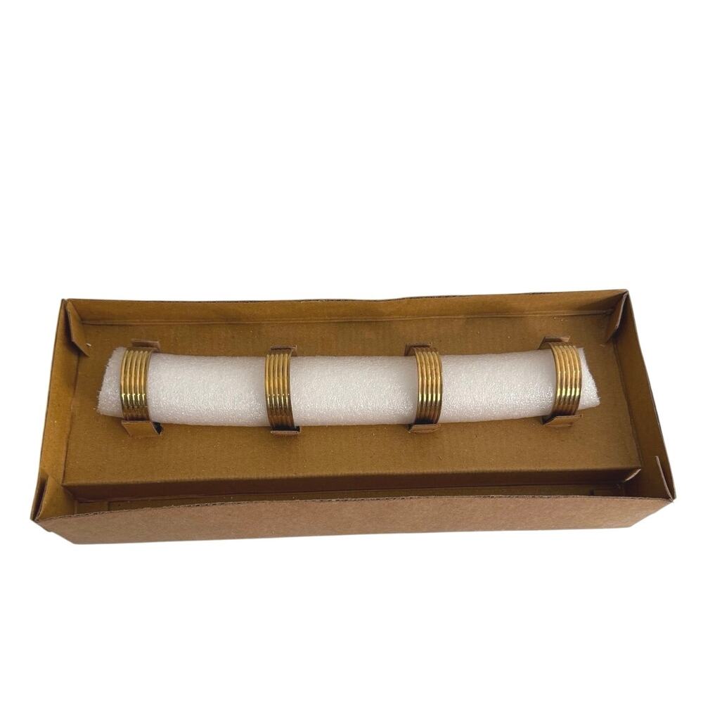 New in box set of 4 Agate napkin holders - Picture 2 of 4